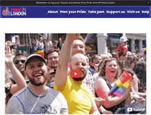 Tablet Screenshot of prideinlondon.org